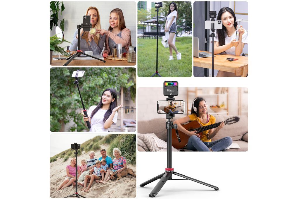 Chân Tripod Kiêm Gậy Selfie 1.5m Ulanzi MT-44B Kèm Remote Bluetooth Màu Đen