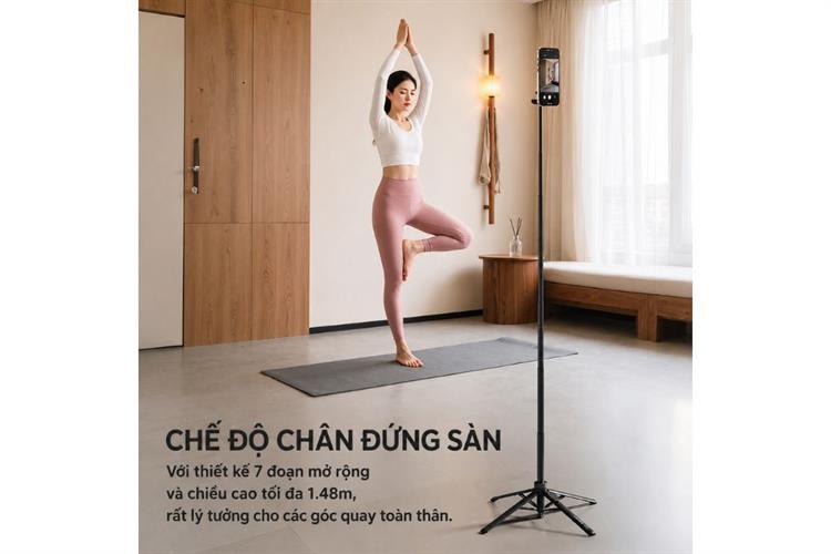Chân Tripod Kiêm Gậy Selfie Magnetic Tự Bung Chân Nhanh 1.5m Ulanzi MT-85 Kèm Remote Bluetooth Màu Đen