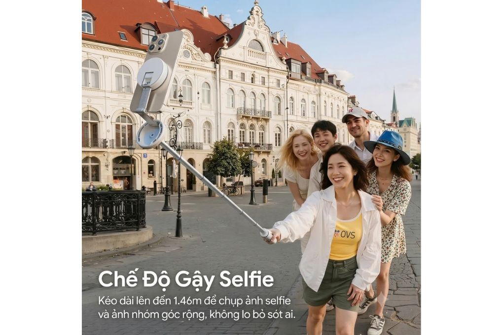 Chân Tripod Kiêm Gậy Selfie Magnetic Tự Bung Chân Nhanh 1.5m Ulanzi MT-85 Kèm Remote Bluetooth Màu Trắng