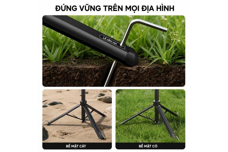 Chân Tripod Kiêm Gậy Selfie Tự Bung Chân Nhanh 2.13m Ulanzi MT-80 Màu Đen