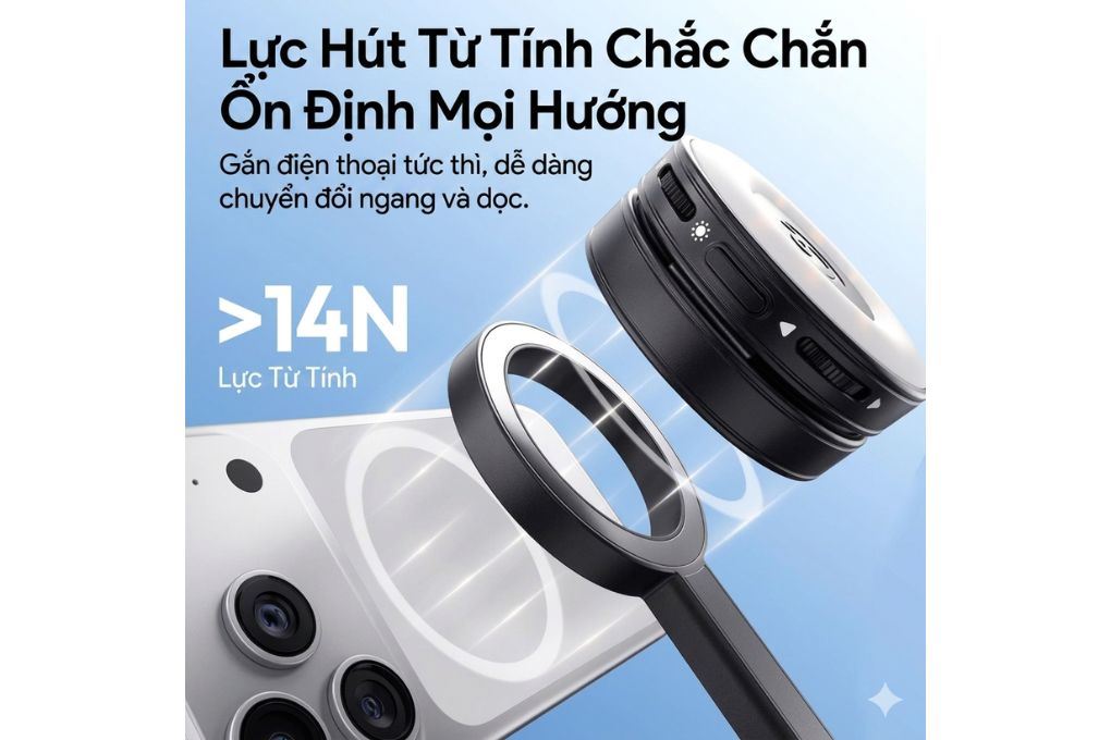 Chân Tripod Magnetic Tự Bung Chân Nhanh 1.8m Ulanzi SK-21 Màu Đen