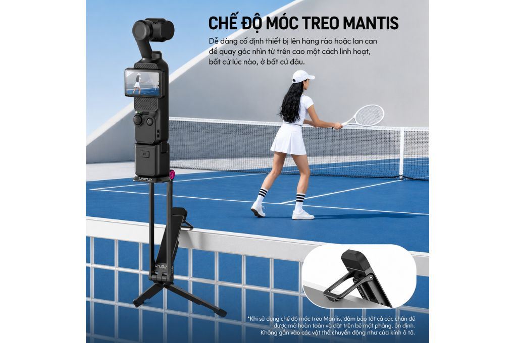 Chân Tripod Mini Dùng Cho Action Camera Magnetic Tháo Lắp Nhanh 15.7cm Ulanzi MA66 Màu Đen