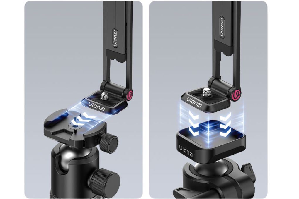 Chân Tripod Mini Dùng Cho Action Camera Magnetic Tháo Lắp Nhanh 15.7cm Ulanzi MA66 Màu Đen