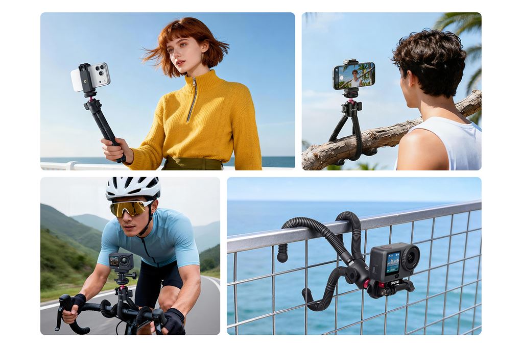 Chân Tripod Bạch Tuộc Tháo Lắp Nhanh 26.4cm Ulanzi MT91 Kèm Remote Bluetooth Màu Đen