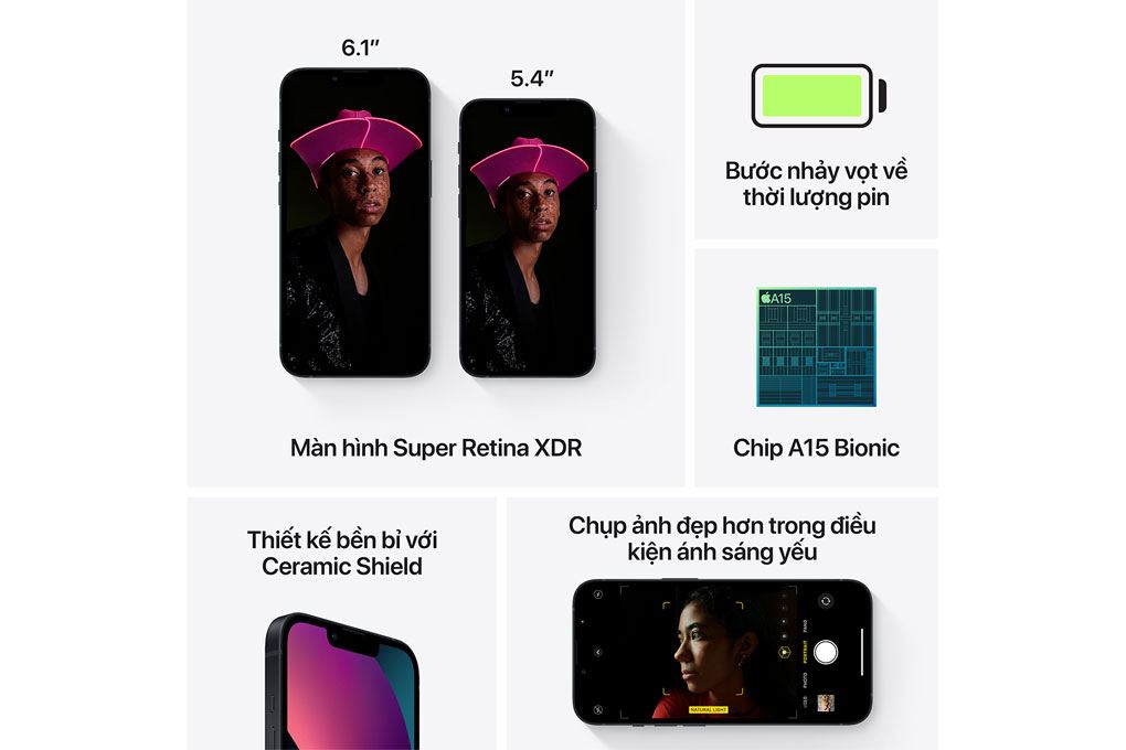 Điện thoại iPhone 13 128GB Màu Trắng