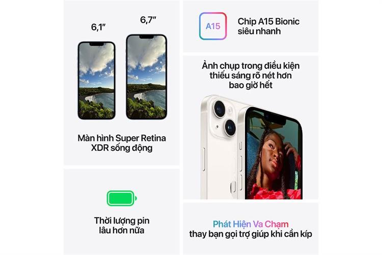 Điện thoại iPhone 14 128GB Màu Đen