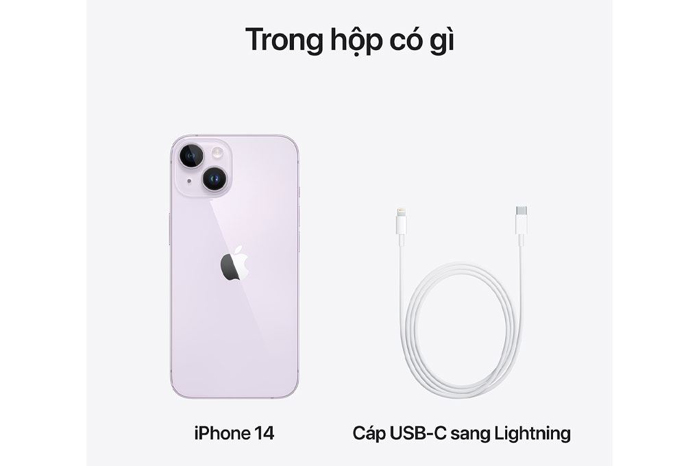 Điện thoại iPhone 14 128GB Màu Tím nhạt