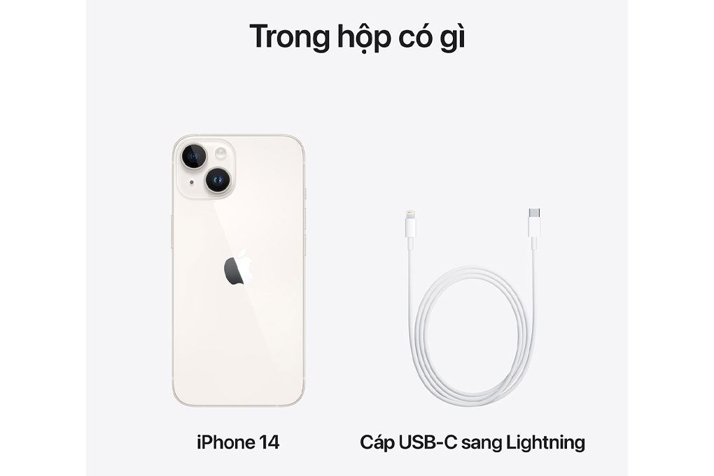 Điện thoại iPhone 14 128GB Màu Trắng