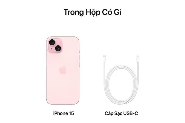 Điện thoại iPhone 15 128GB Màu Hồng nhạt