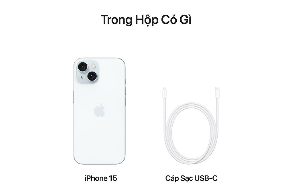 Điện thoại iPhone 15 128GB Màu Xanh dương nhạt