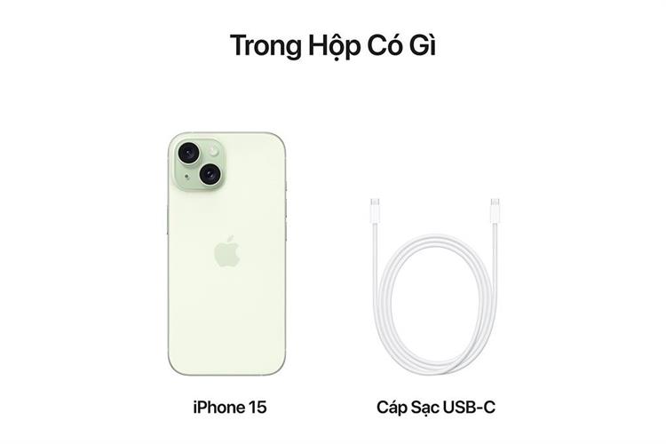 Điện thoại iPhone 15 128GB Màu Xanh lá nhạt