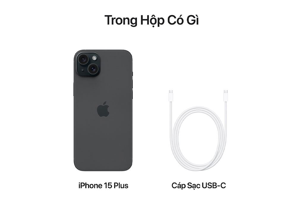 Điện thoại iPhone 15 Plus 128GB Màu Đen
