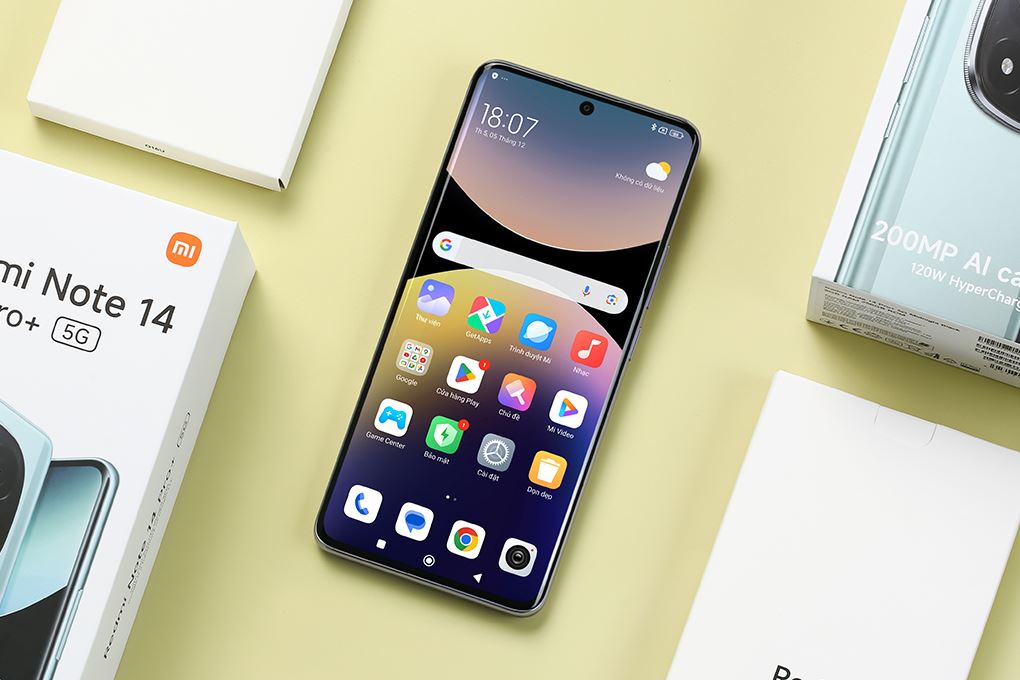Điện thoại Xiaomi Redmi Note 14 Pro+ 5G 8GB/256GB Màu Tím