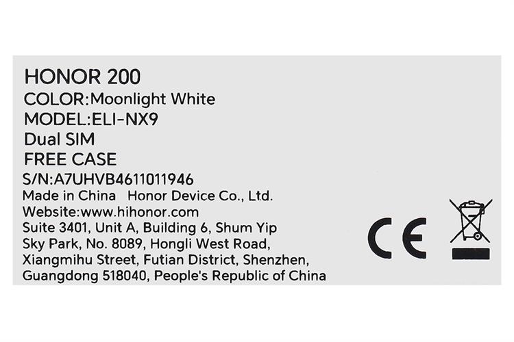 Điện thoại HONOR 200 5G 12GB/512GB Màu Trắng