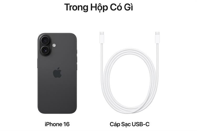 Điện thoại iPhone 16 256GB Màu Đen