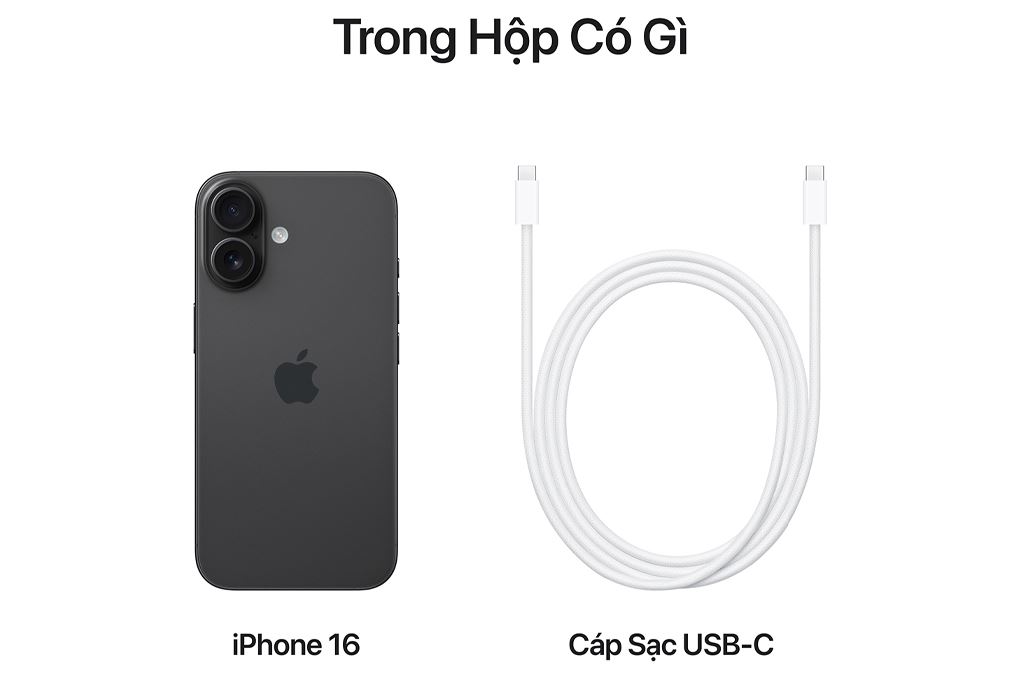 Điện thoại iPhone 16 Plus 128GB Màu Đen