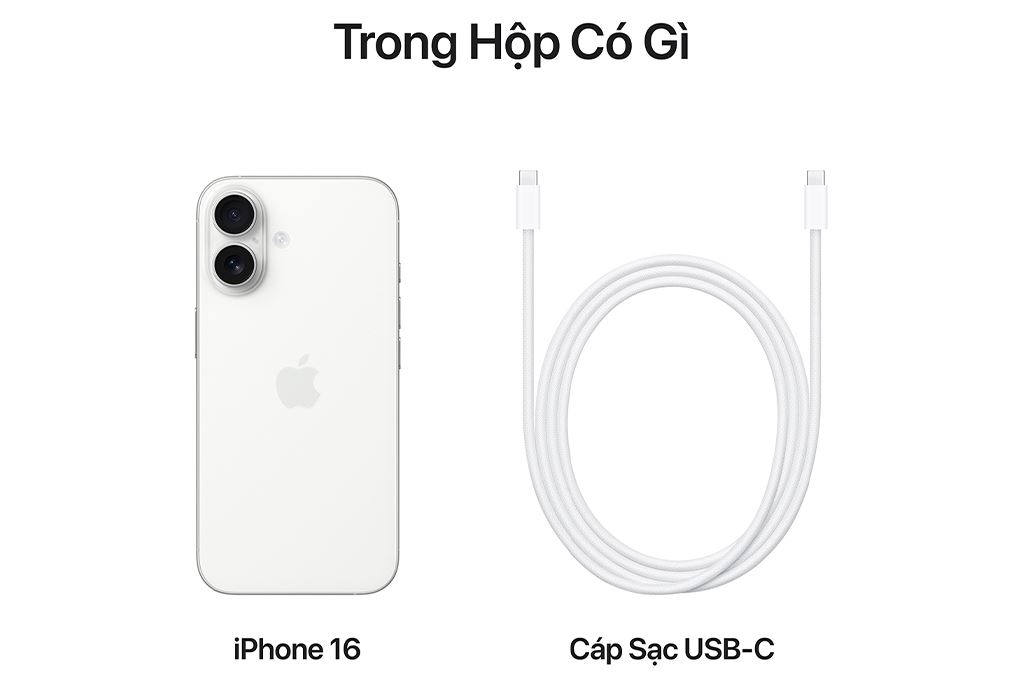 Điện thoại iPhone 16 Plus 128GB Màu Trắng