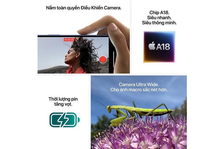 Điện thoại iPhone 16 Plus 512GB Màu Xanh Mòng Két