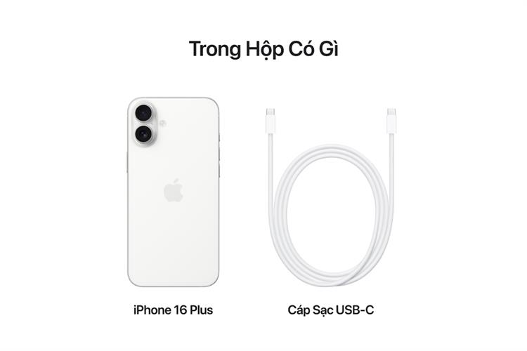 Điện thoại iPhone 16 Plus 512GB Màu Trắng