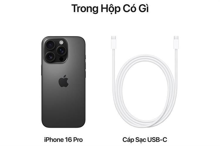 Điện thoại iPhone 16 Pro 512GB Màu Titan đen