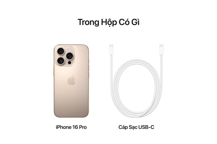 Điện thoại iPhone 16 Pro 512GB Màu Titan Sa Mạc