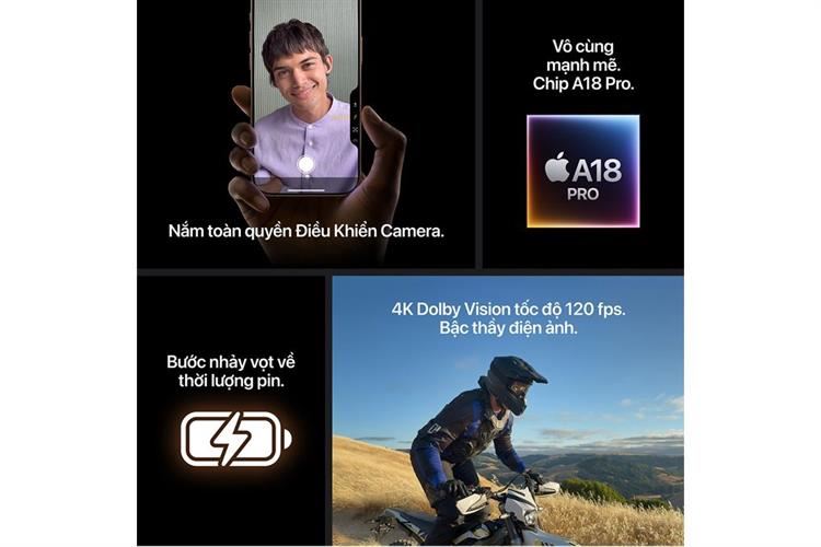 Điện thoại iPhone 16 Pro 512GB Màu Titan Sa Mạc