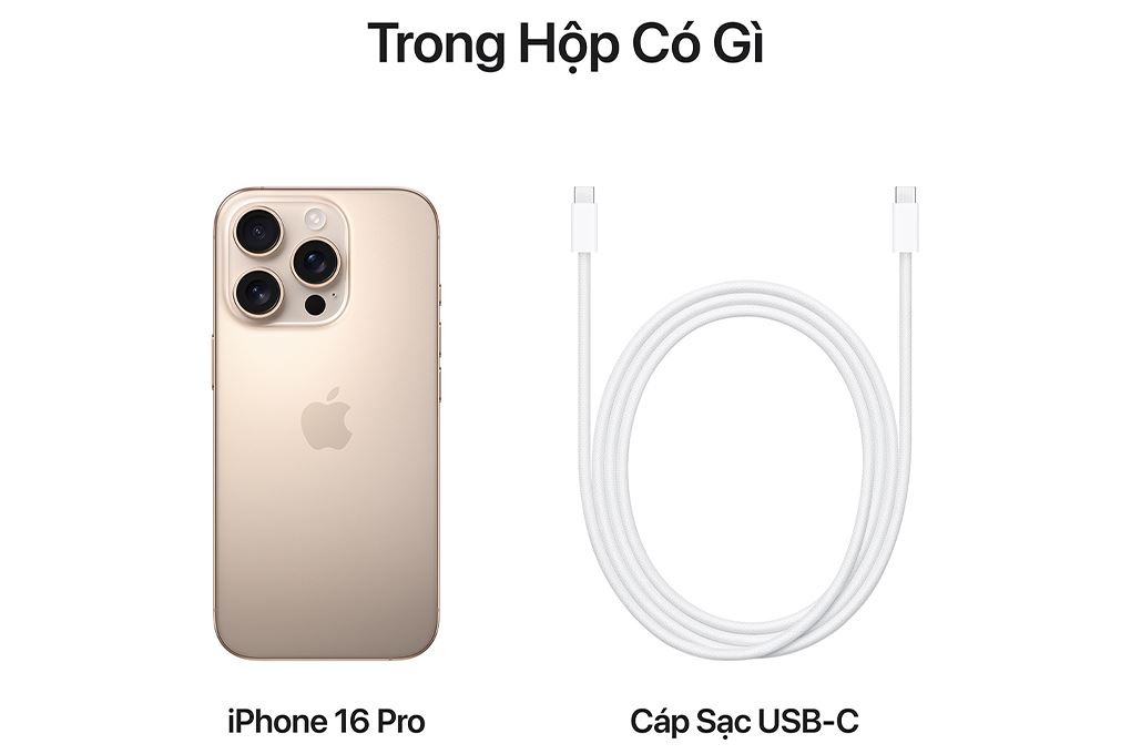Điện thoại iPhone 16 Pro 512GB Màu Titan Sa Mạc