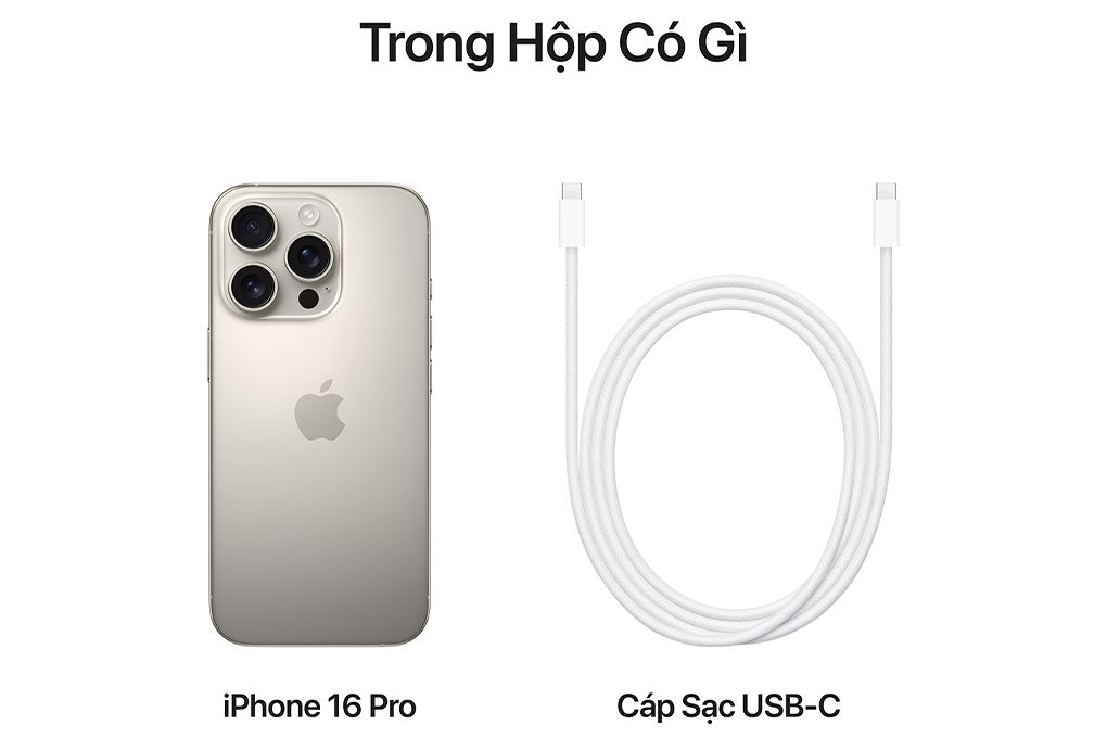 Điện thoại iPhone 16 Pro 1TB Màu Titan tự nhiên