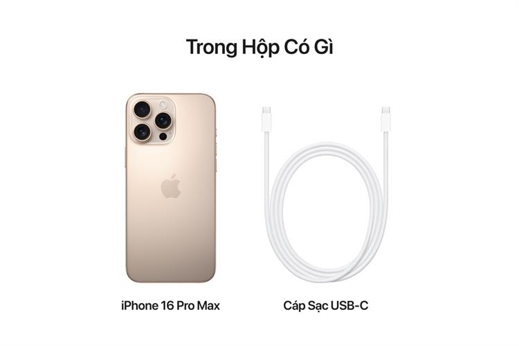 Điện thoại iPhone 16 Pro Max 512GB Màu Titan Sa Mạc