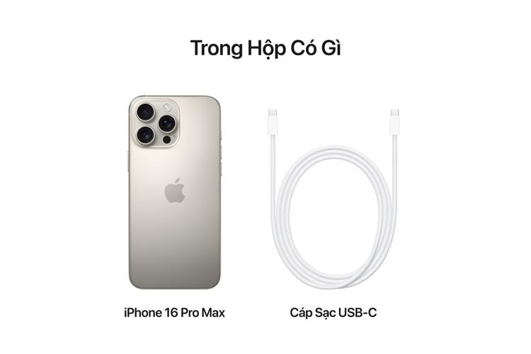 Điện thoại iPhone 16 Pro Max 512GB Màu Titan tự nhiên
