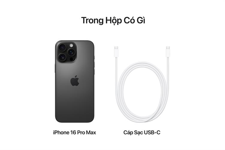 Điện thoại iPhone 16 Pro Max 1TB Màu Titan đen