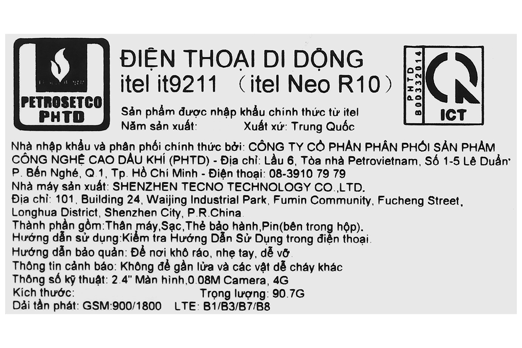 Điện thoại Itel it9211 Màu Xanh Dương
