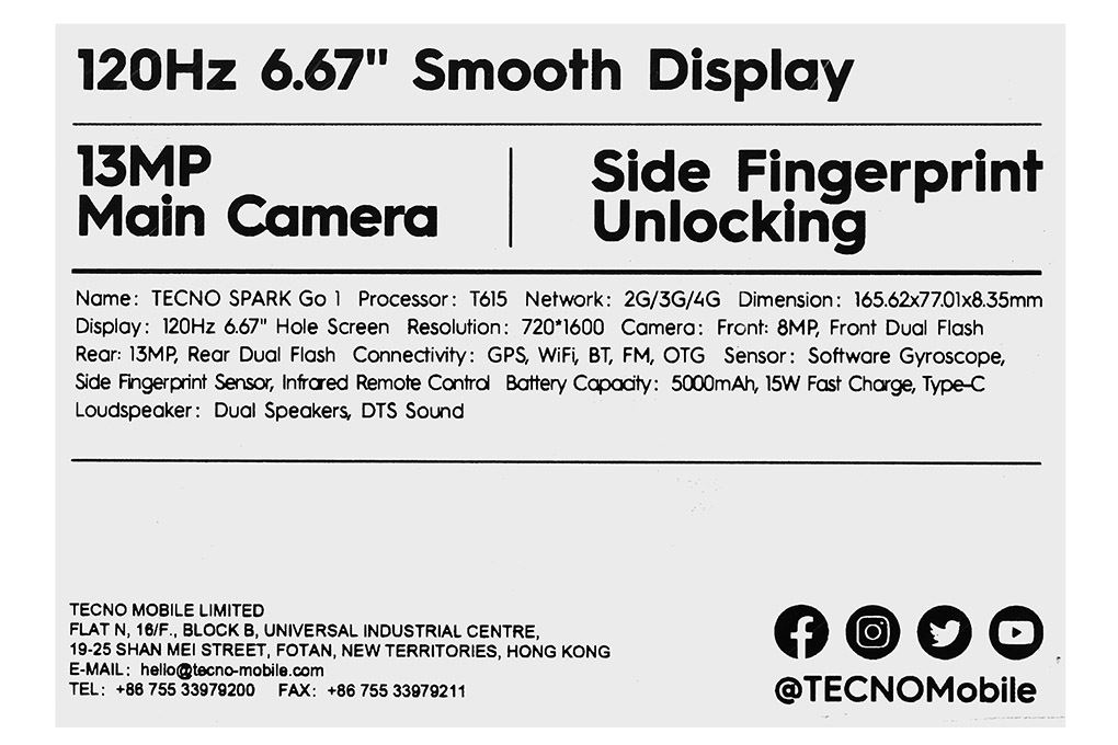 Tecno Spark GO 1 3GB/64GB - 6