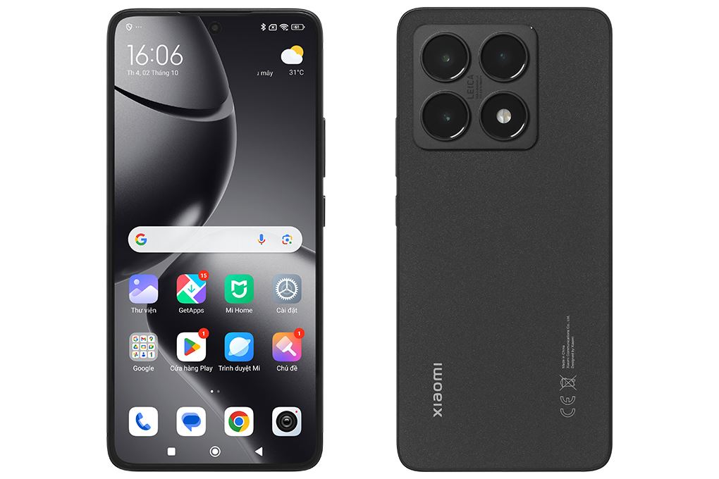 Điện thoại Xiaomi 14T 5G 12GB/512GB Màu Đen