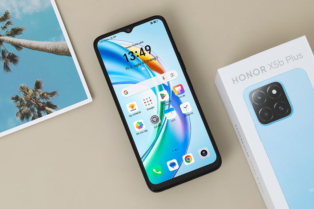 Điện thoại HONOR X5b Plus 4GB/128GB Màu Đen