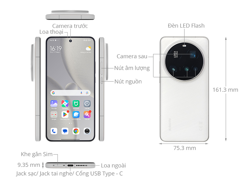 Xiaomi 15 Ultra 5G 16GB/512GB Trắng