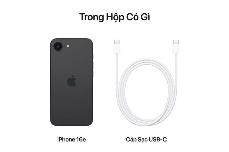 Điện thoại iPhone 16e 256GB Màu Đen
