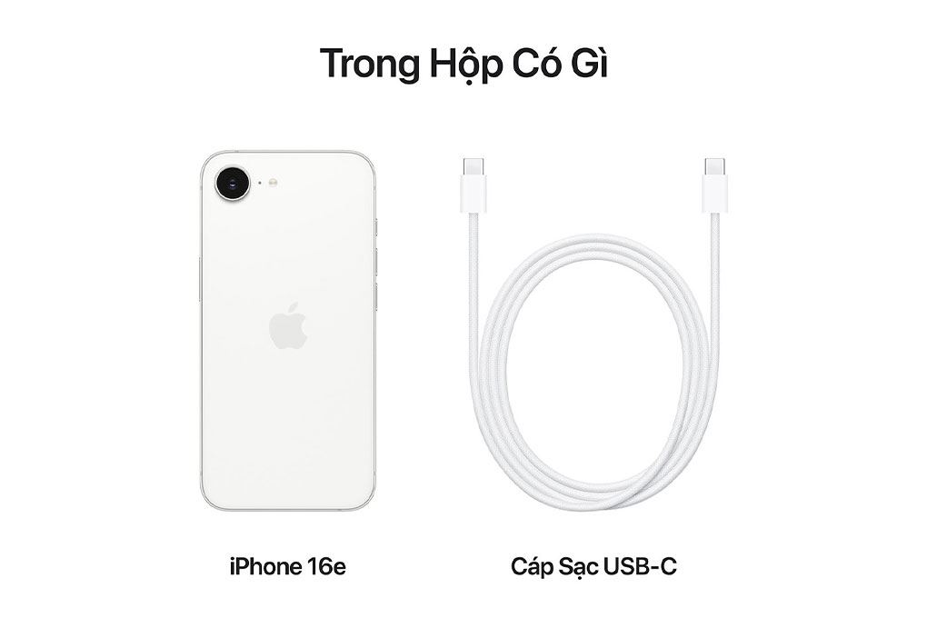 Điện thoại iPhone 16e 512GB Màu Trắng
