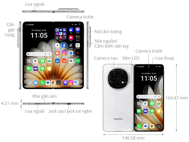 OPPO Find N5 5G 16GB/512GB