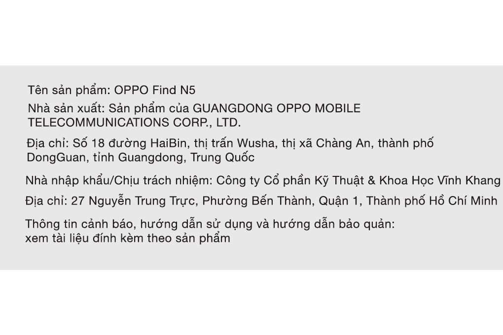 Điện thoại OPPO Find N5 5G 16GB/512GB Màu Đen