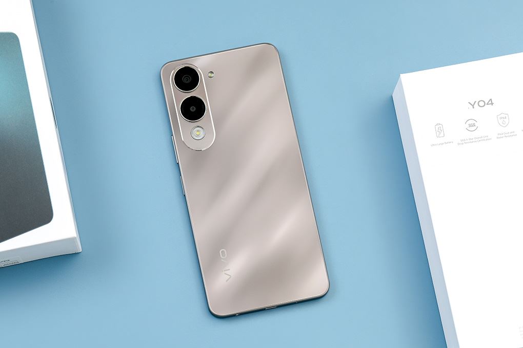 Điện thoại vivo Y04 4GB/128GB Màu Trắng - Vàng