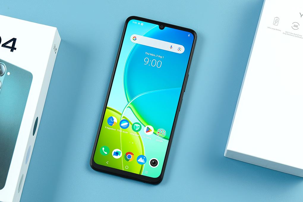 Điện thoại vivo Y04 4GB/128GB Màu Xanh đen