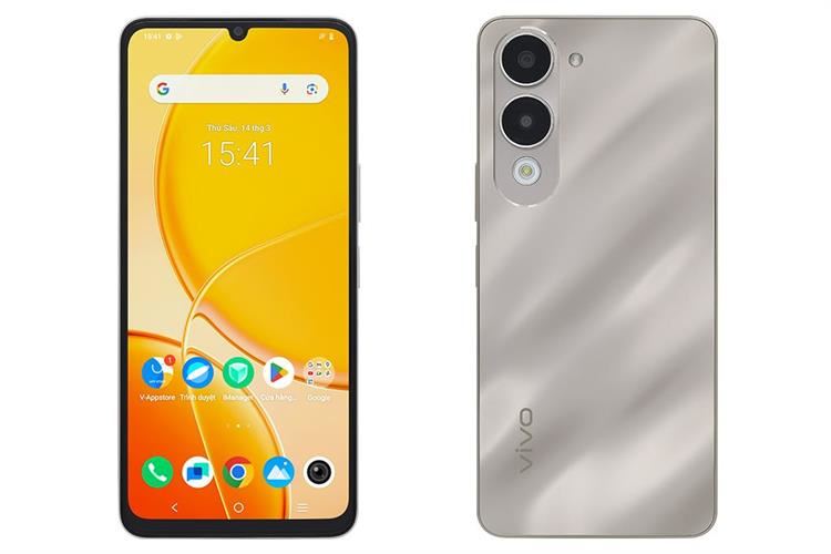 Điện thoại vivo Y04 6GB/128GB Màu Trắng - Vàng