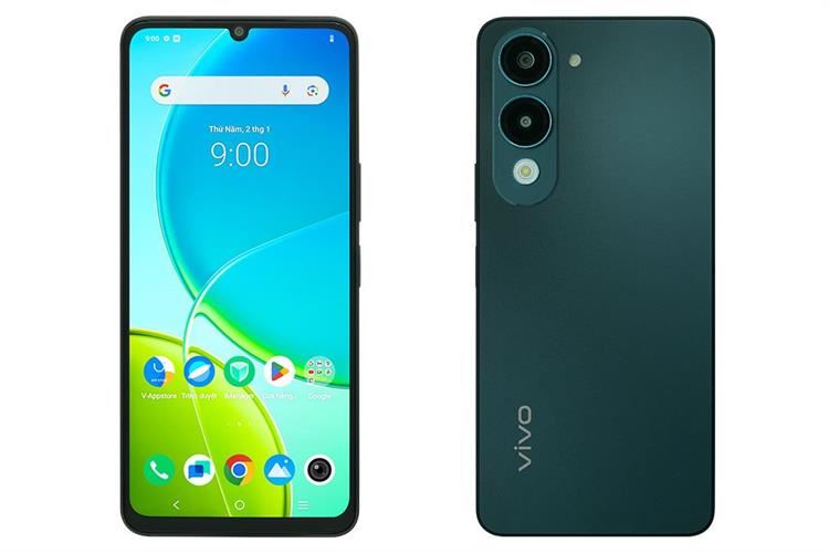 Điện thoại vivo Y04 6GB/128GB Màu Xanh đen