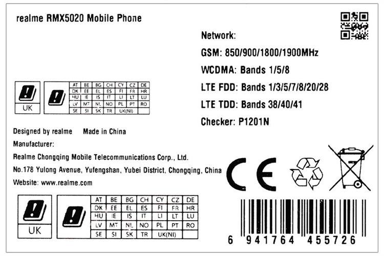 Điện thoại realme C75x 8GB/256GB Màu Xanh Dương