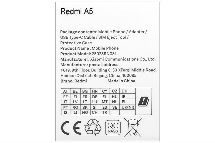 Điện thoại Xiaomi Redmi A5 4GB/128GB Màu Xanh Dương