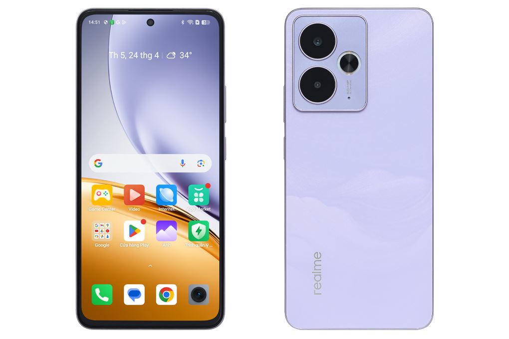 Điện thoại realme 14T 5G 12GB/256GB Màu Tím