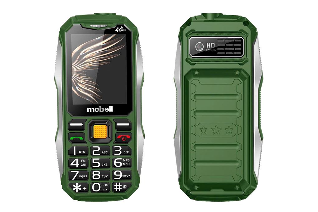 Điện thoại Mobell Rock 7 Màu Xanh lá