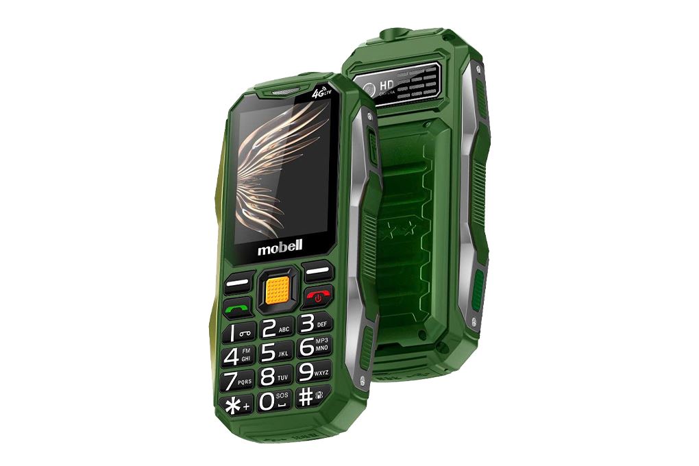 Điện thoại Mobell Rock 7 Màu Xanh lá