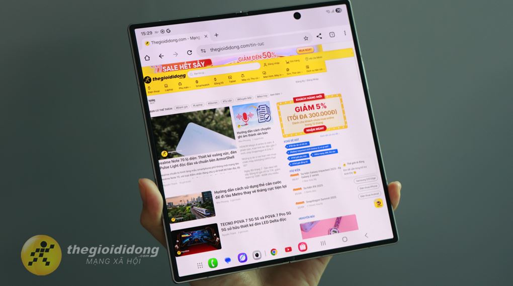 Samsung Galaxy Z Fold7 5G 12GB/512GB - Màn hình Samsung Galaxy Z Fold7 5G 12GB/512GB - Màn hình